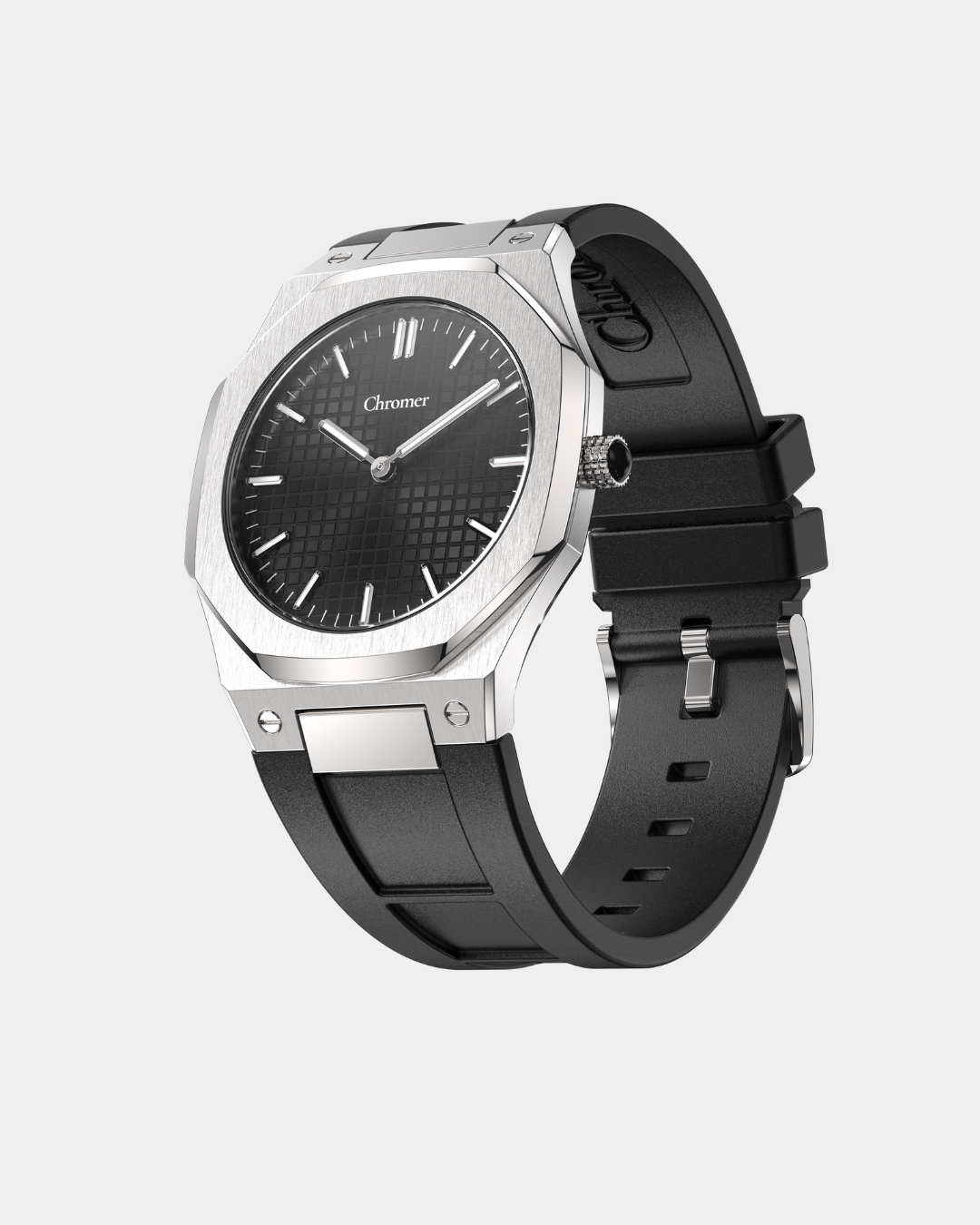 » (FREE) AMARI MATCHING STRAP | BLACK / SILVER