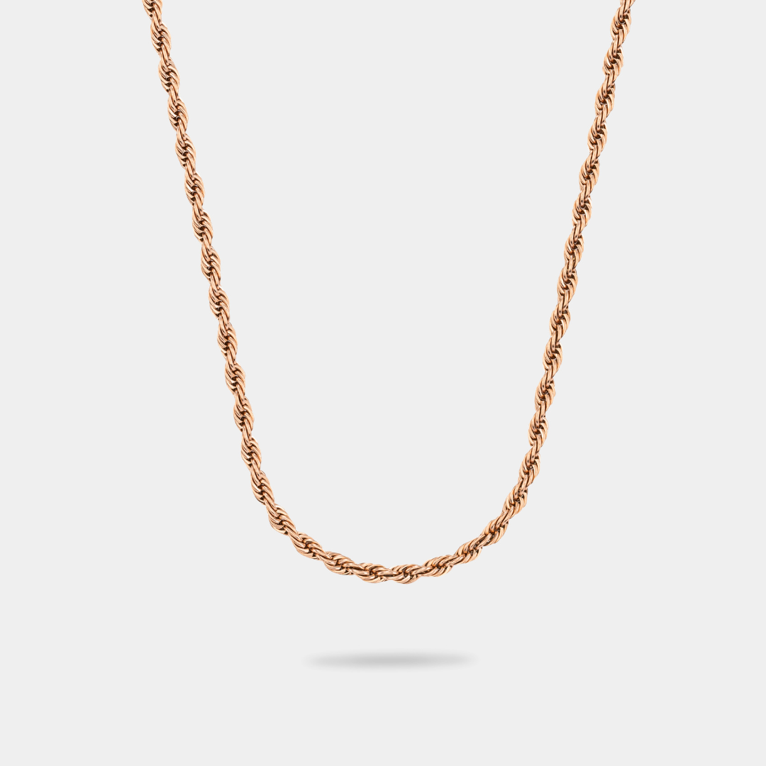 ROPE CHAIN - ROSE GOLD 3MM