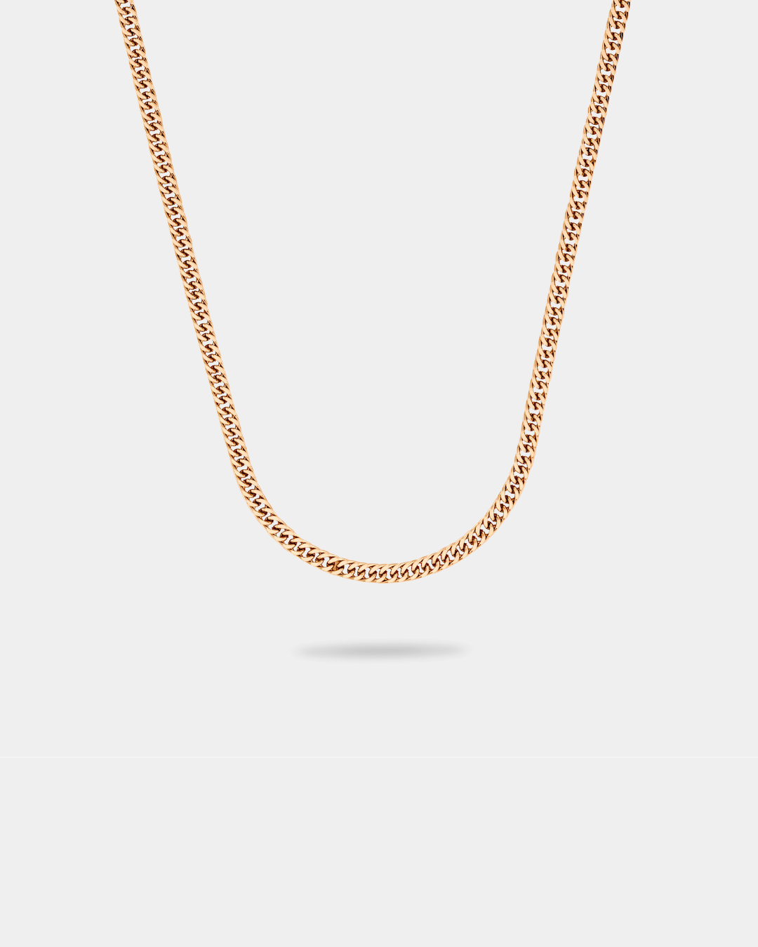 » (FREE) CUBAN CHAIN - ROSE GOLD 3MM