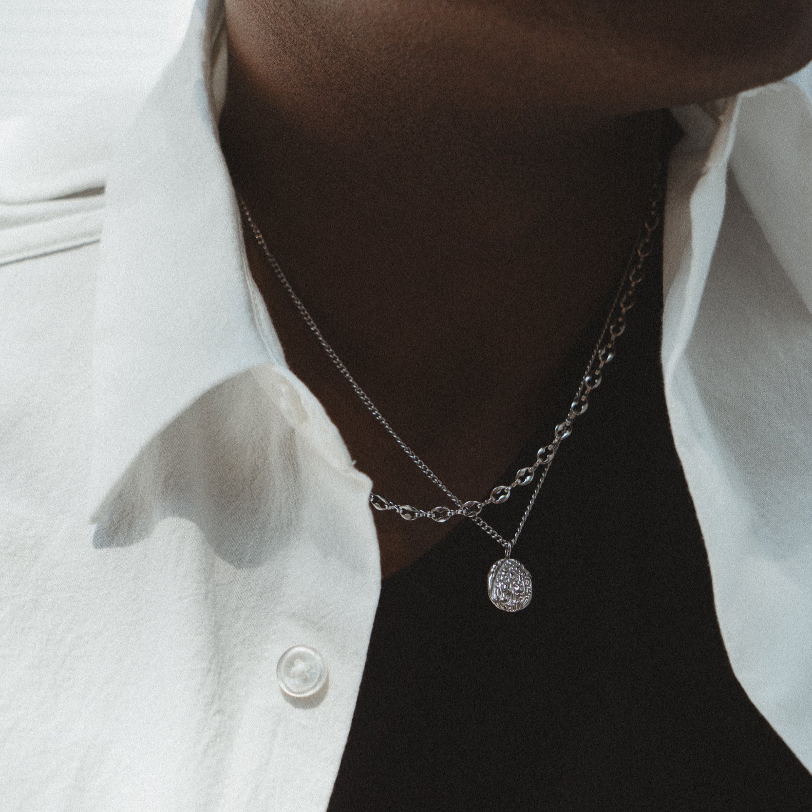 MELTED PENDANT - SILVER