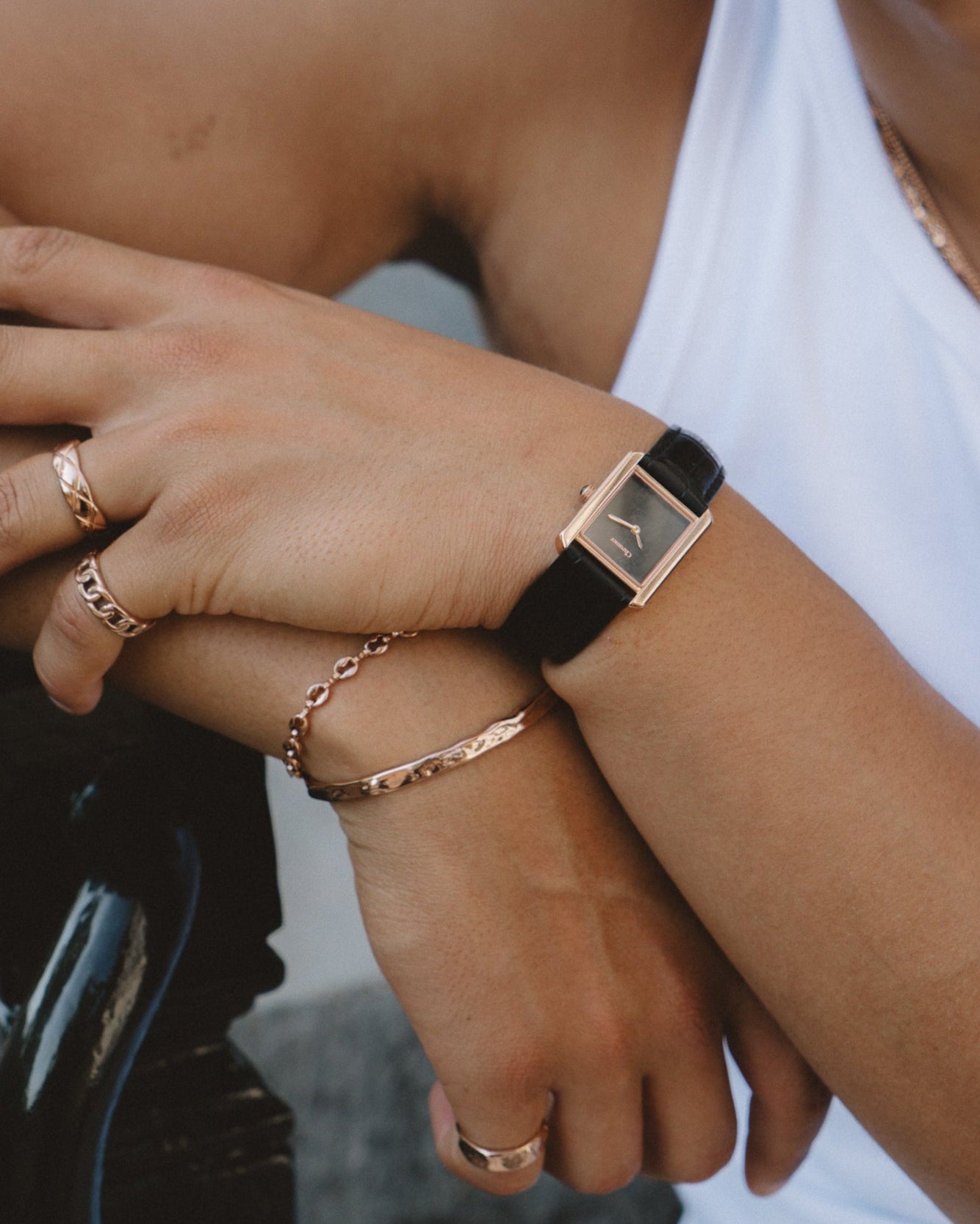 MELTED CUFF - ROSE GOLD