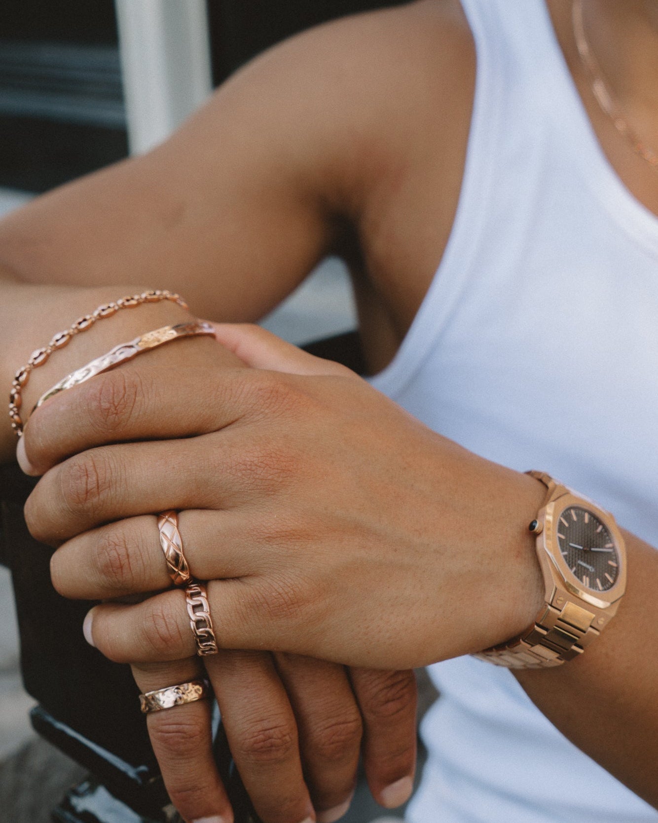 CUBAN RING - ROSE GOLD