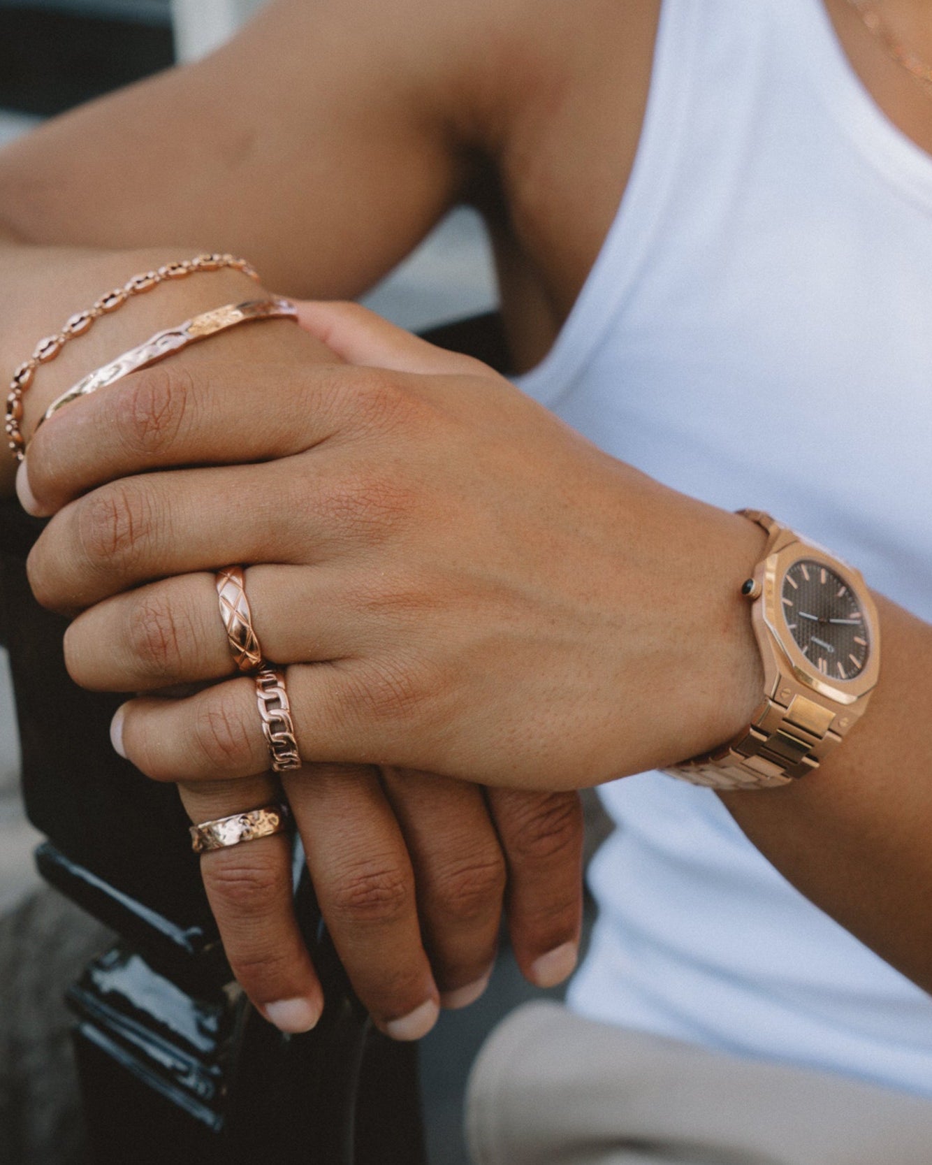QUILTOR RING - ROSE GOLD