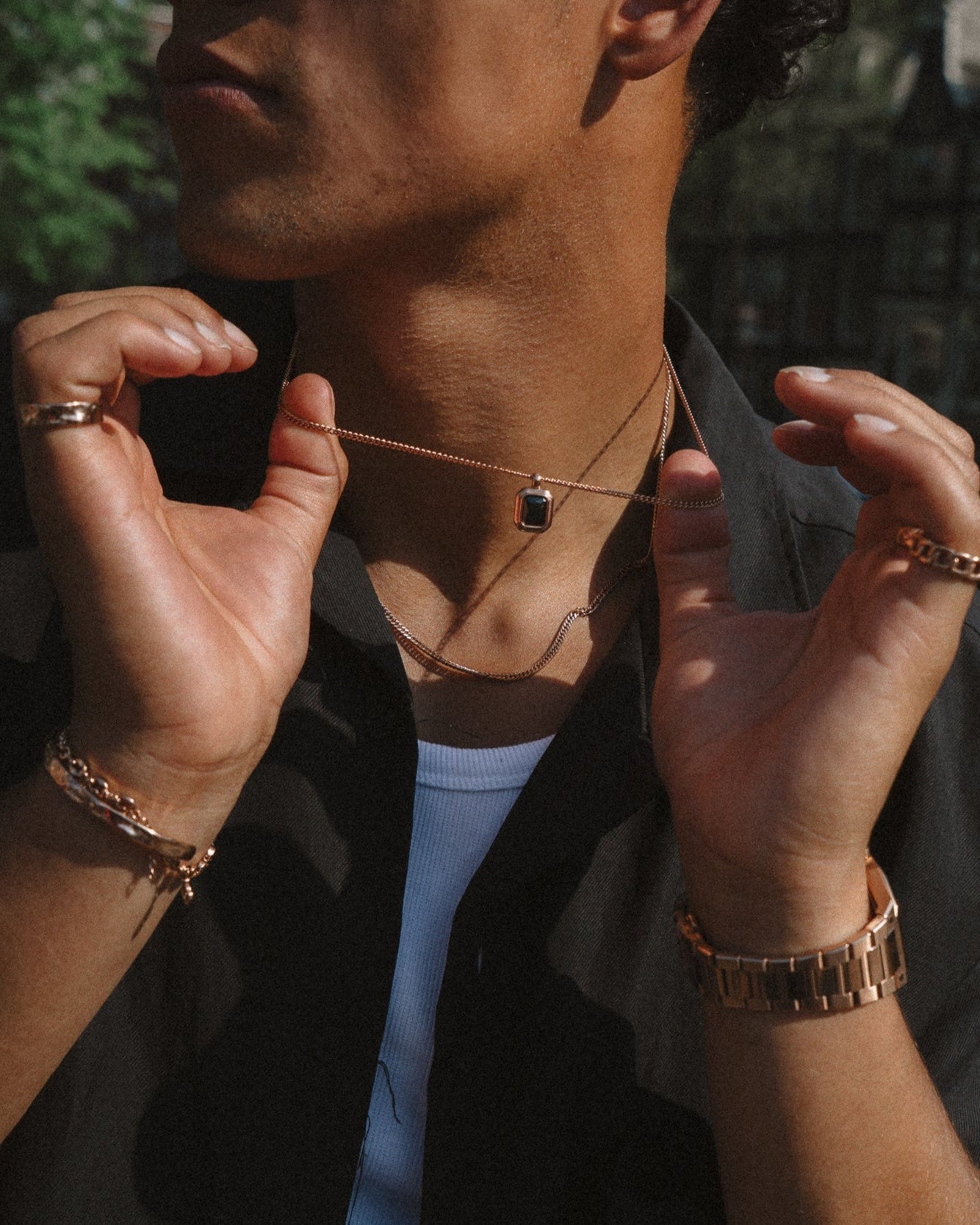 ETERNO PENDANT - ROSE GOLD NOIR