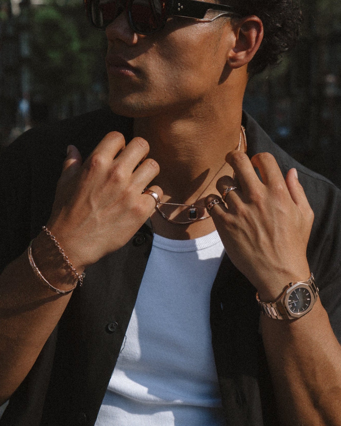 MELTED CUFF - ROSE GOLD
