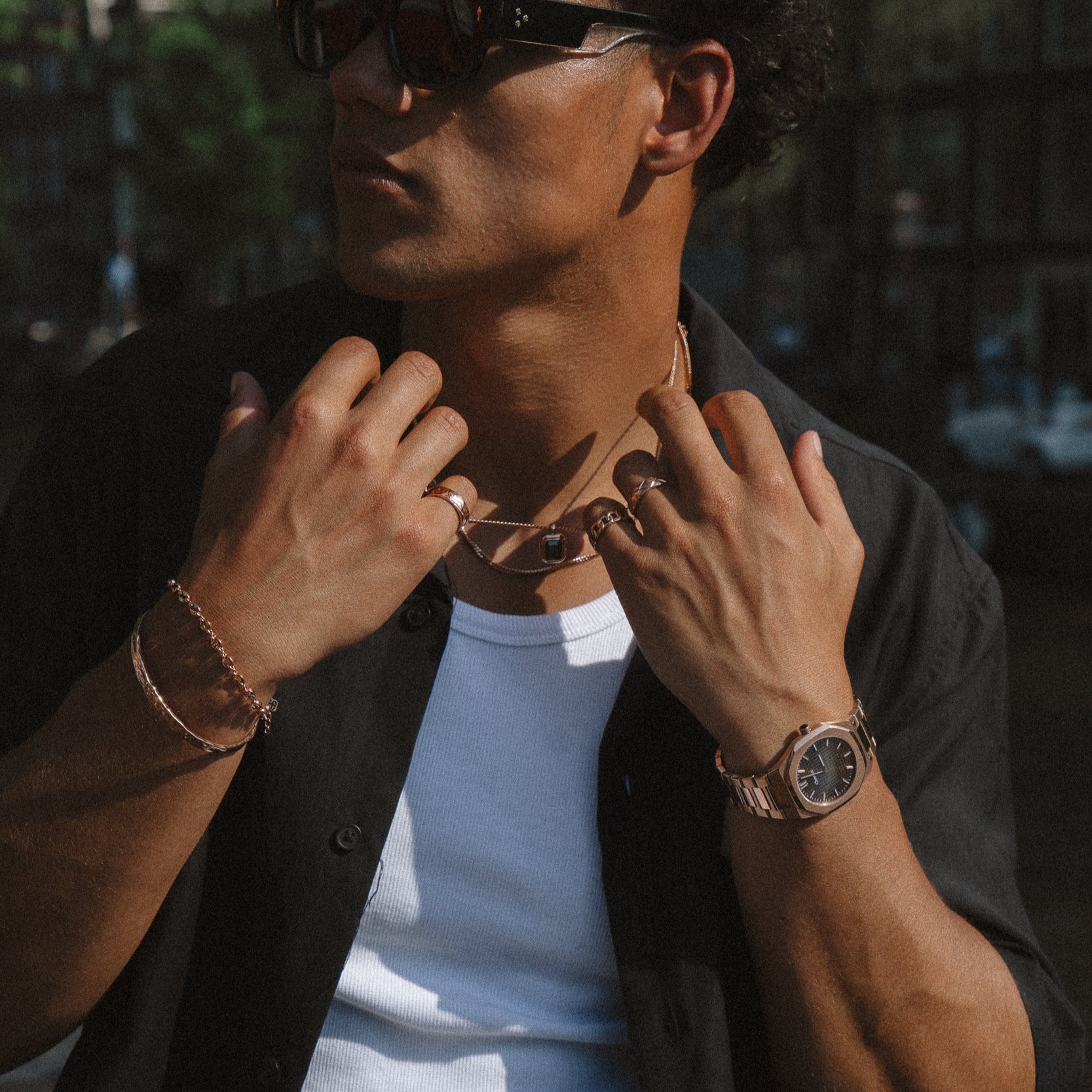 MELTED CUFF - ROSE GOLD