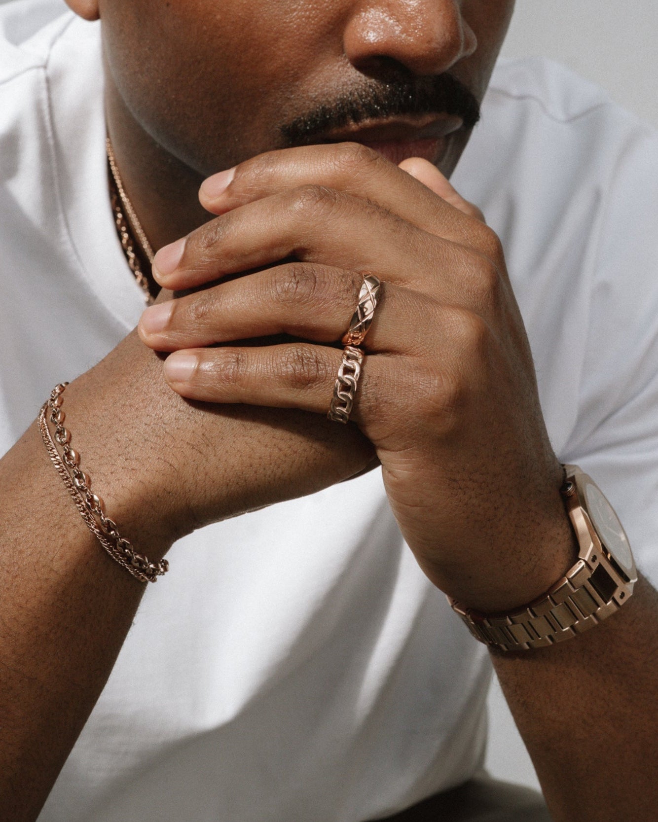 CUBAN RING - ROSE GOLD