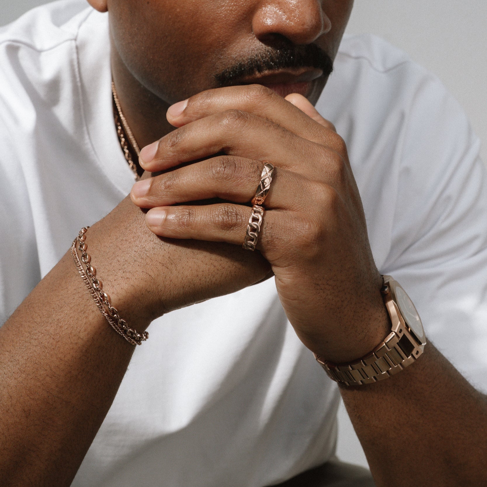 CUBAN RING - ROSE GOLD