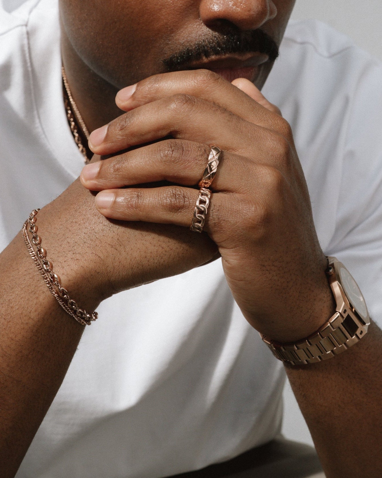 QUILTOR RING - ROSE GOLD