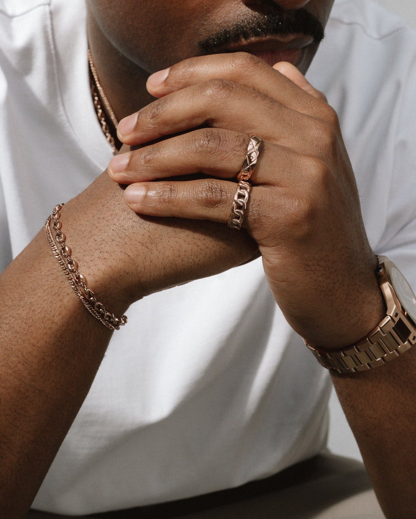 CUBAN BRACELET - ROSE GOLD 3MM