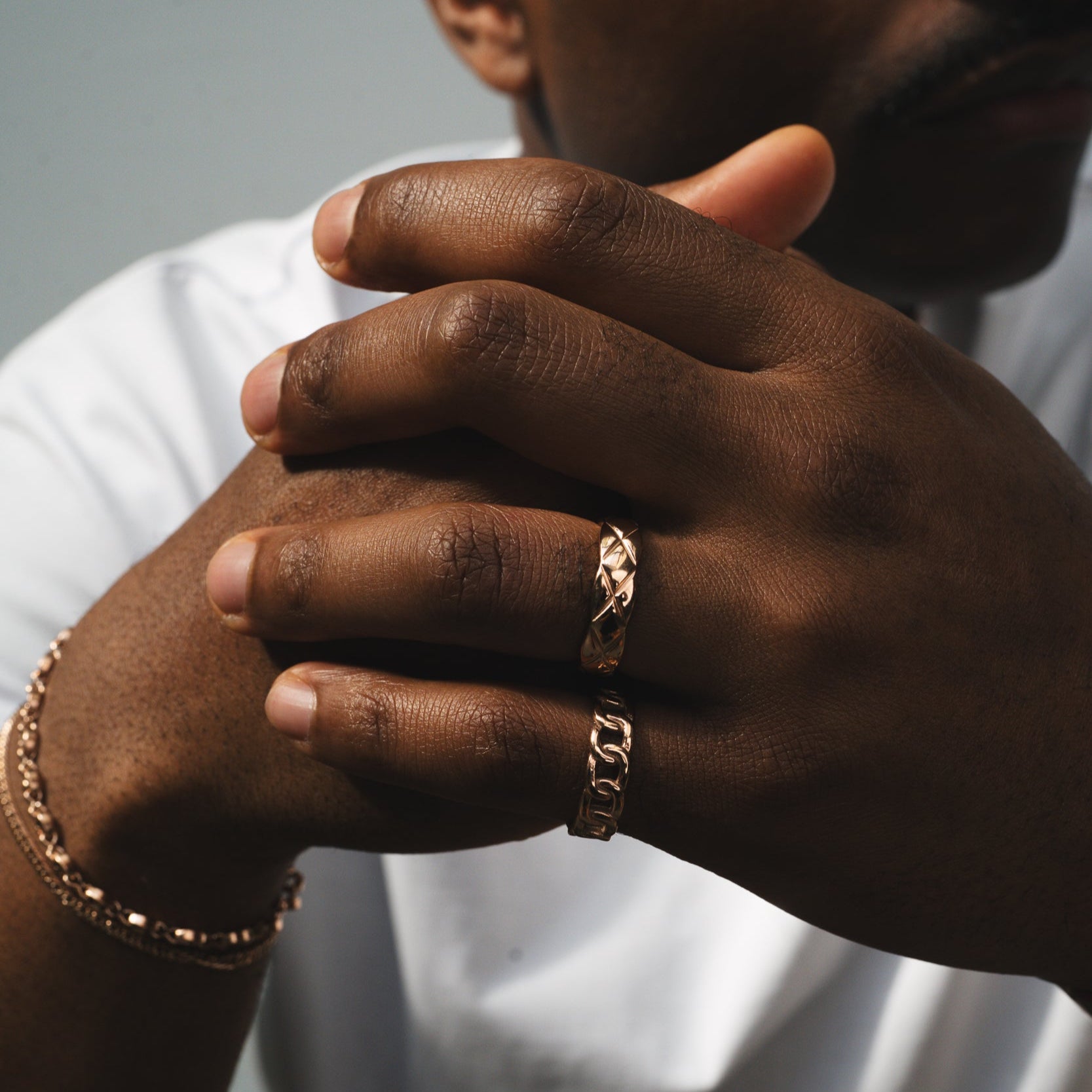 CUBAN RING - ROSE GOLD