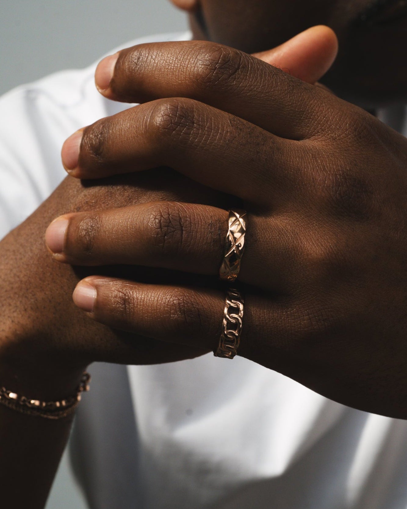 QUILTOR RING - ROSE GOLD