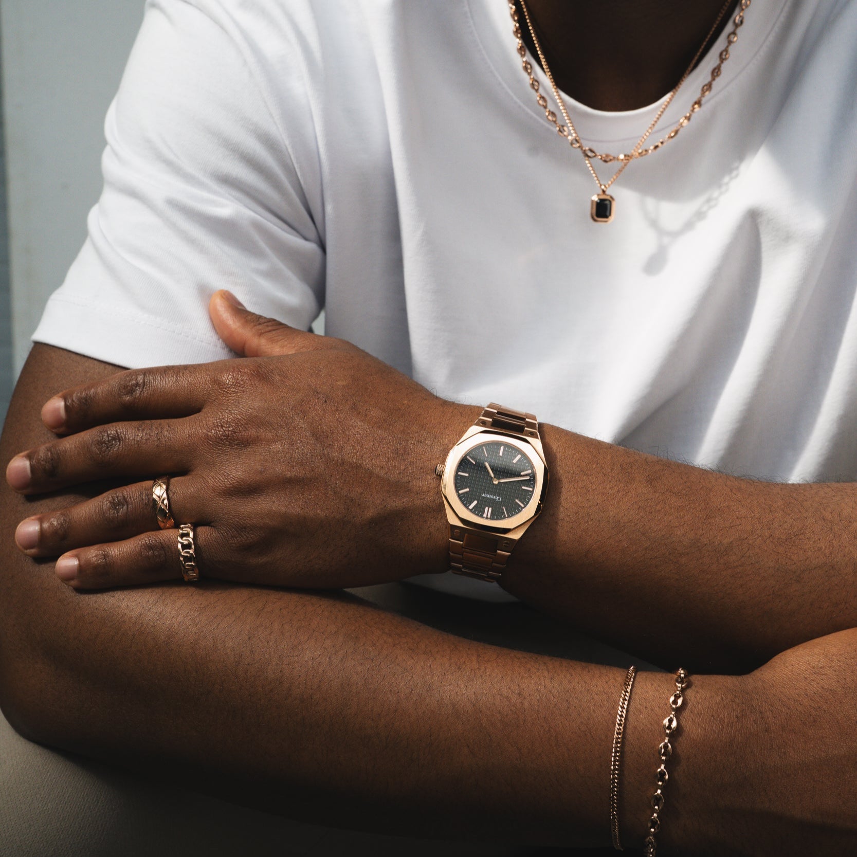 CUBAN RING - ROSE GOLD
