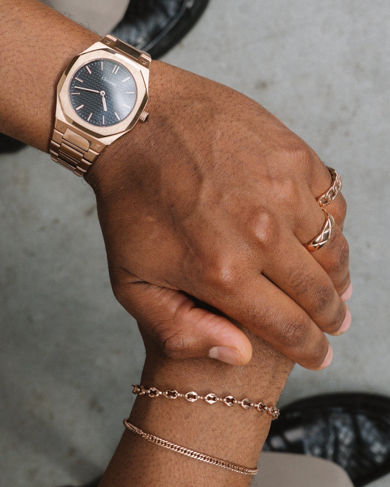QUILTOR RING - ROSE GOLD