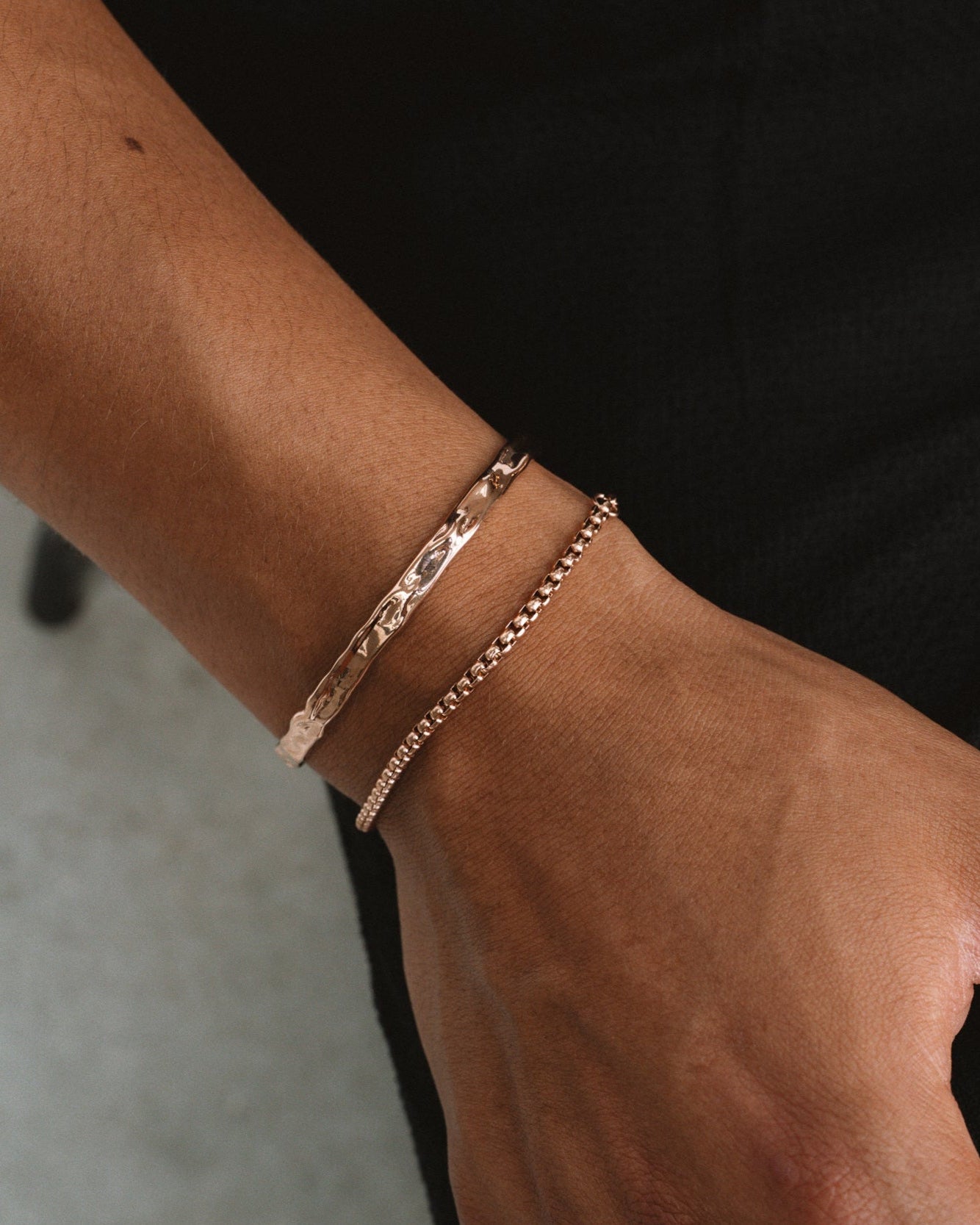CUBOUND BRACELET - ROSE GOLD 3MM