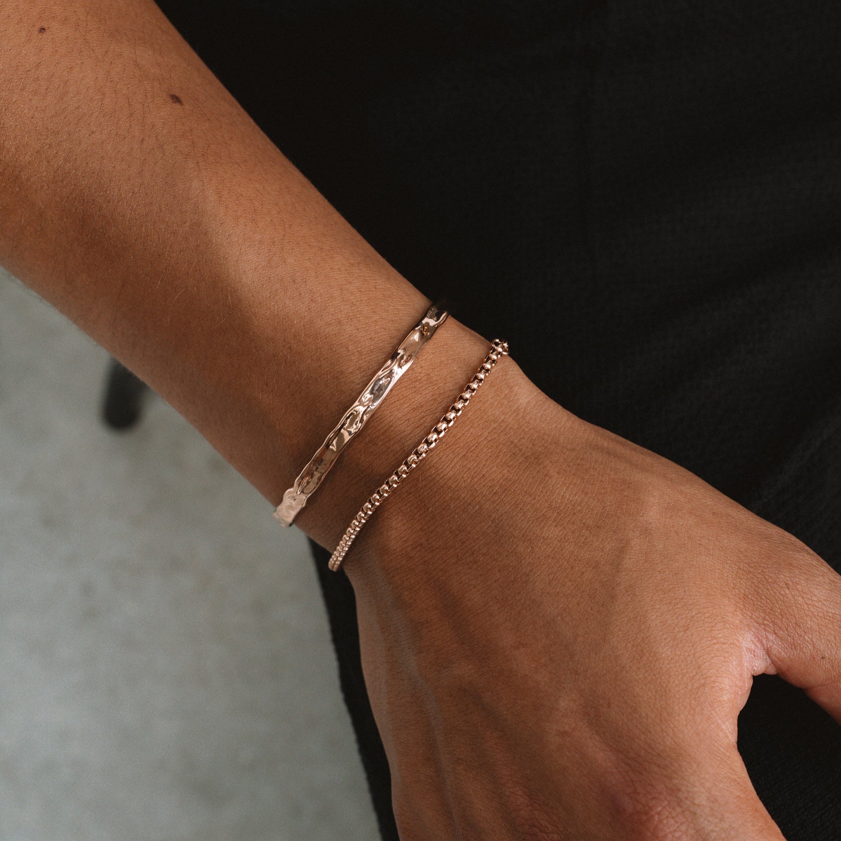 CUBOUND BRACELET - ROSE GOLD 3MM