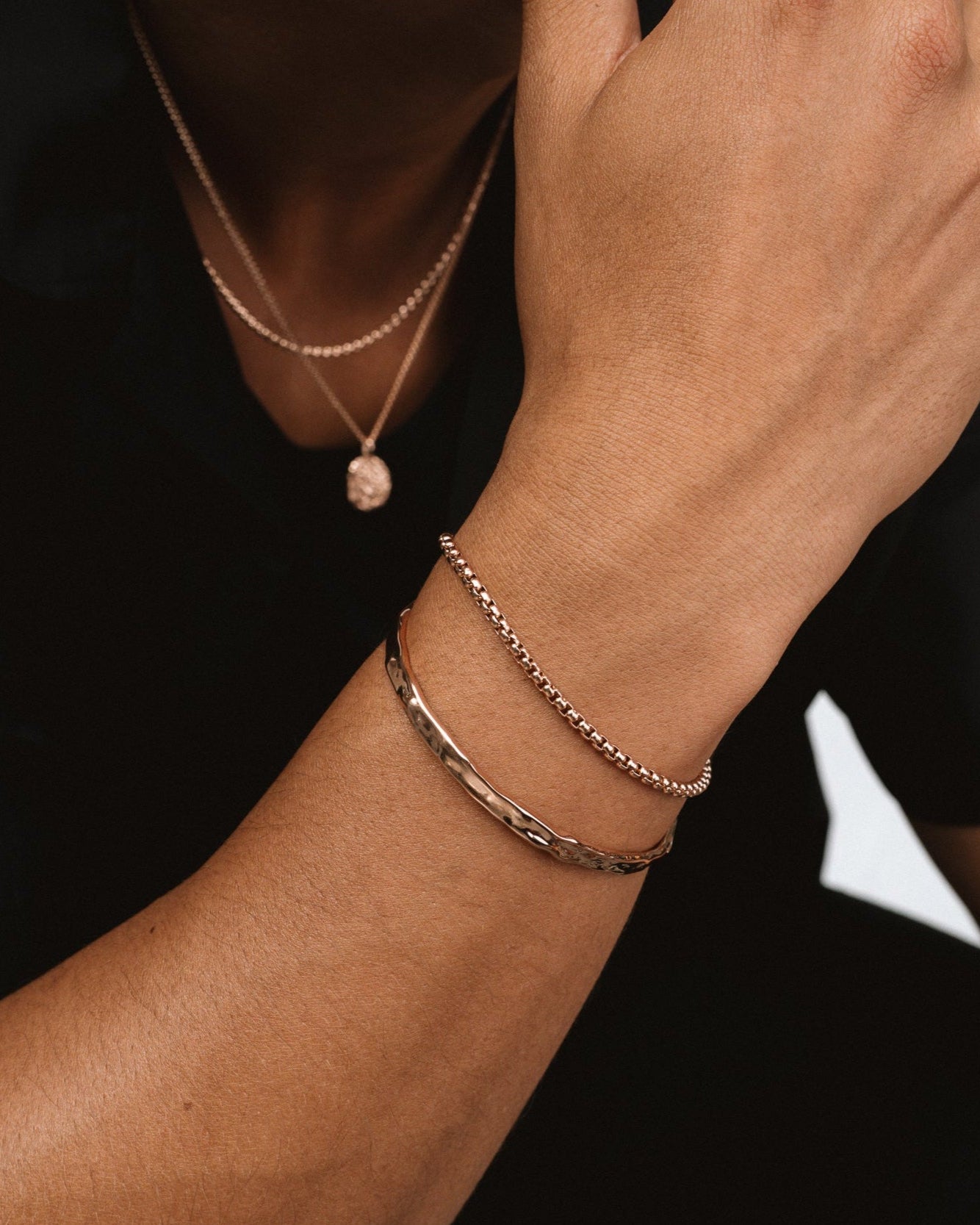 CUBOUND BRACELET - ROSE GOLD 3MM