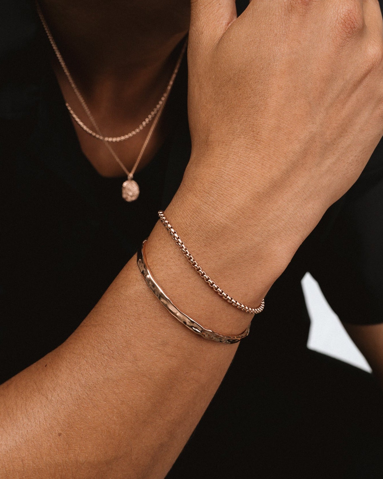 MELTED CUFF - ROSE GOLD
