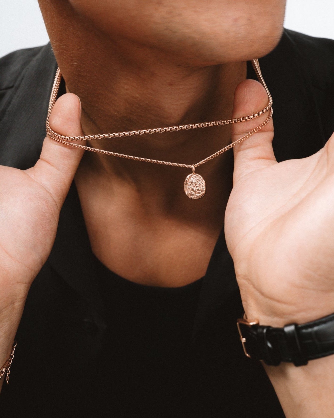 MELTED PENDANT - ROSE GOLD