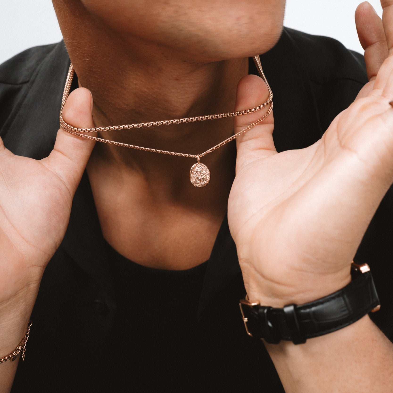 MELTED PENDANT - ROSE GOLD