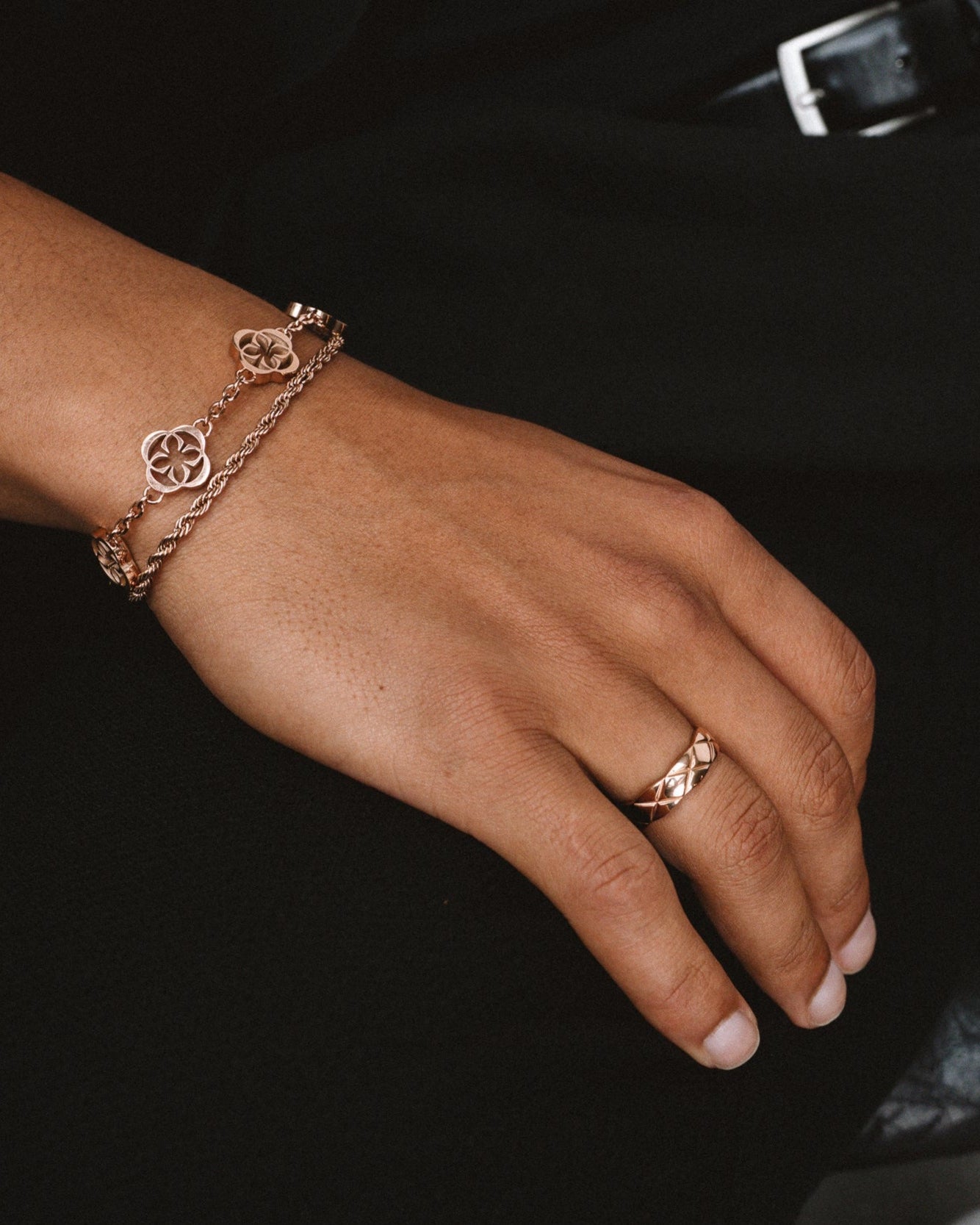 QUILTOR RING - ROSE GOLD