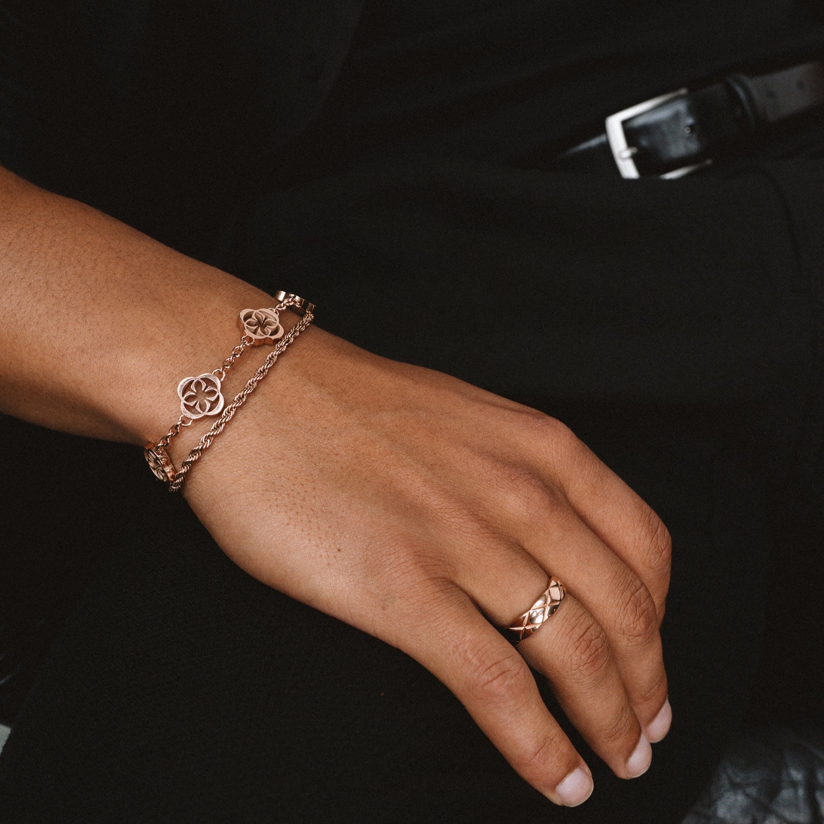 ROPE BRACELET - ROSE GOLD 3MM