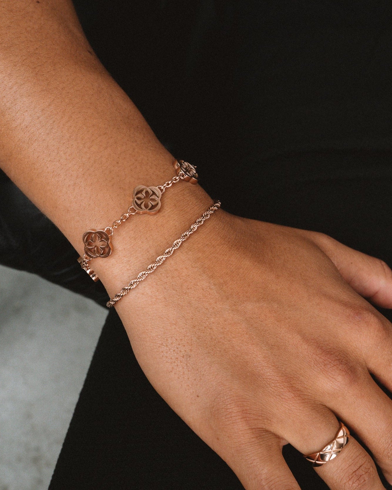 ROPE BRACELET - ROSE GOLD 3MM