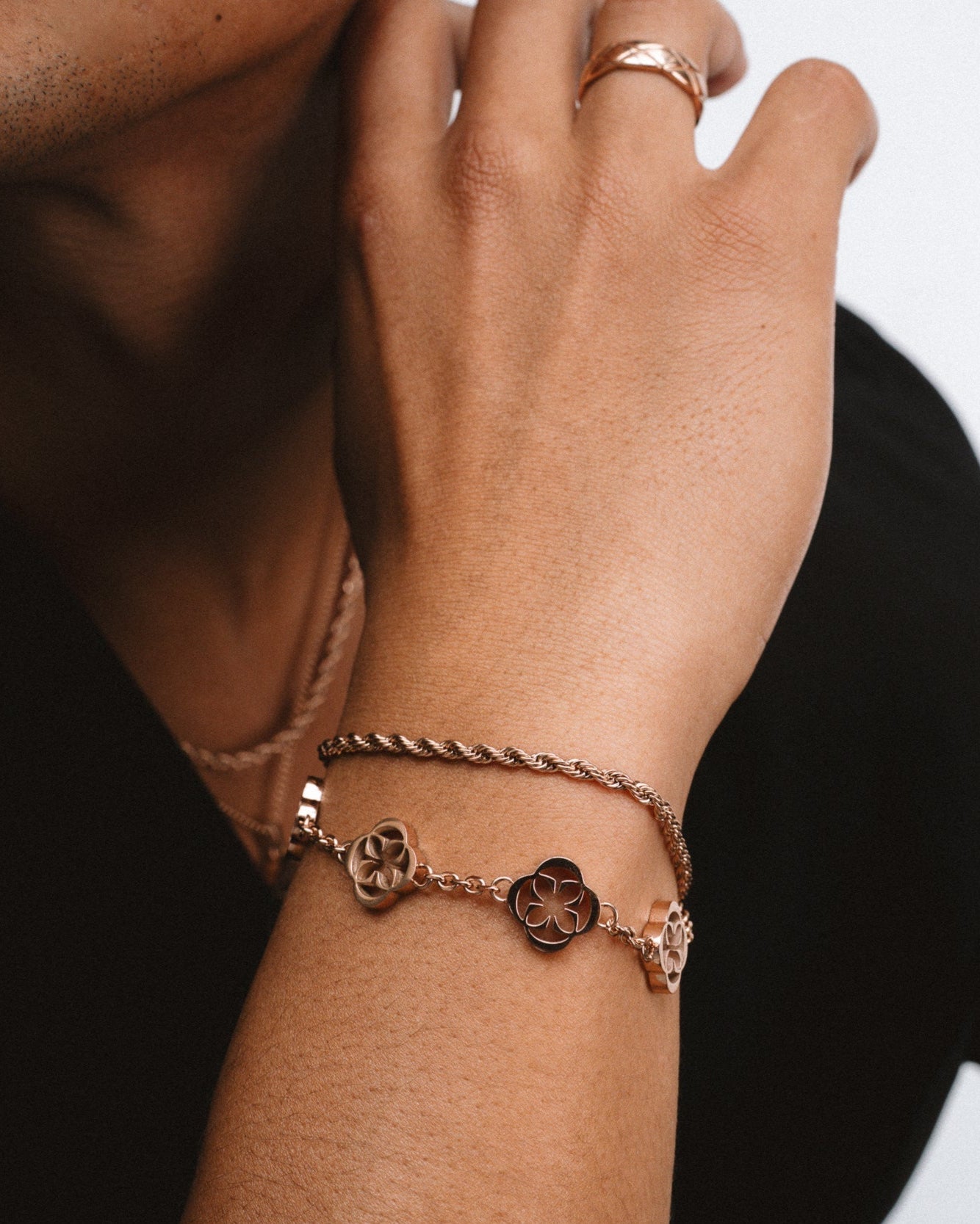 ROPE BRACELET - ROSE GOLD 3MM