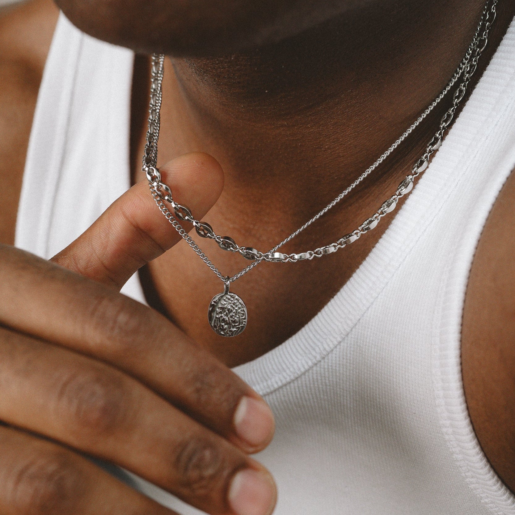 MELTED PENDANT - SILVER