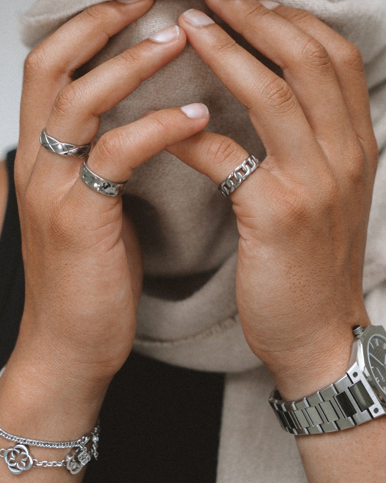 QUILTOR RING - SILVER