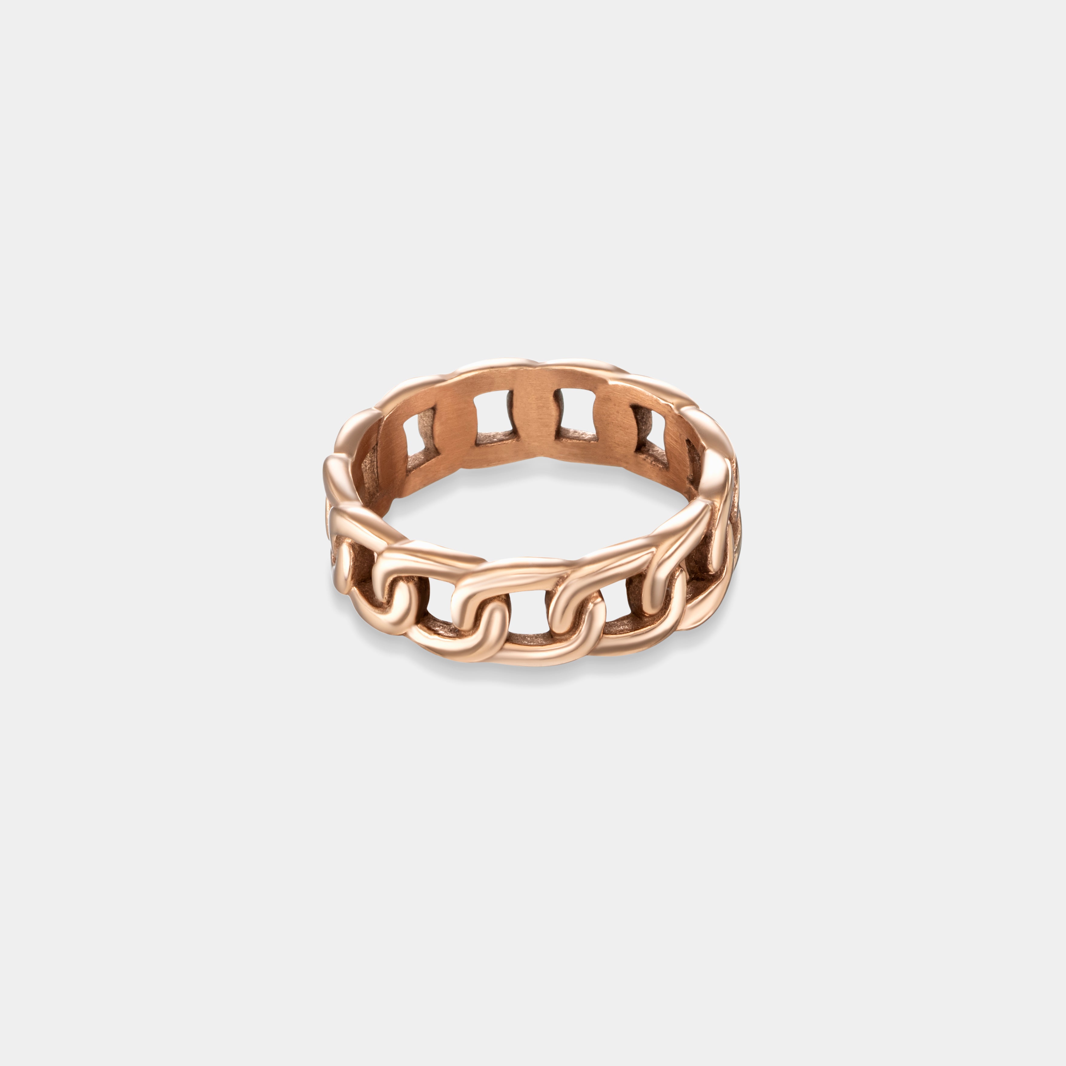 CUBAN RING - ROSE GOLD