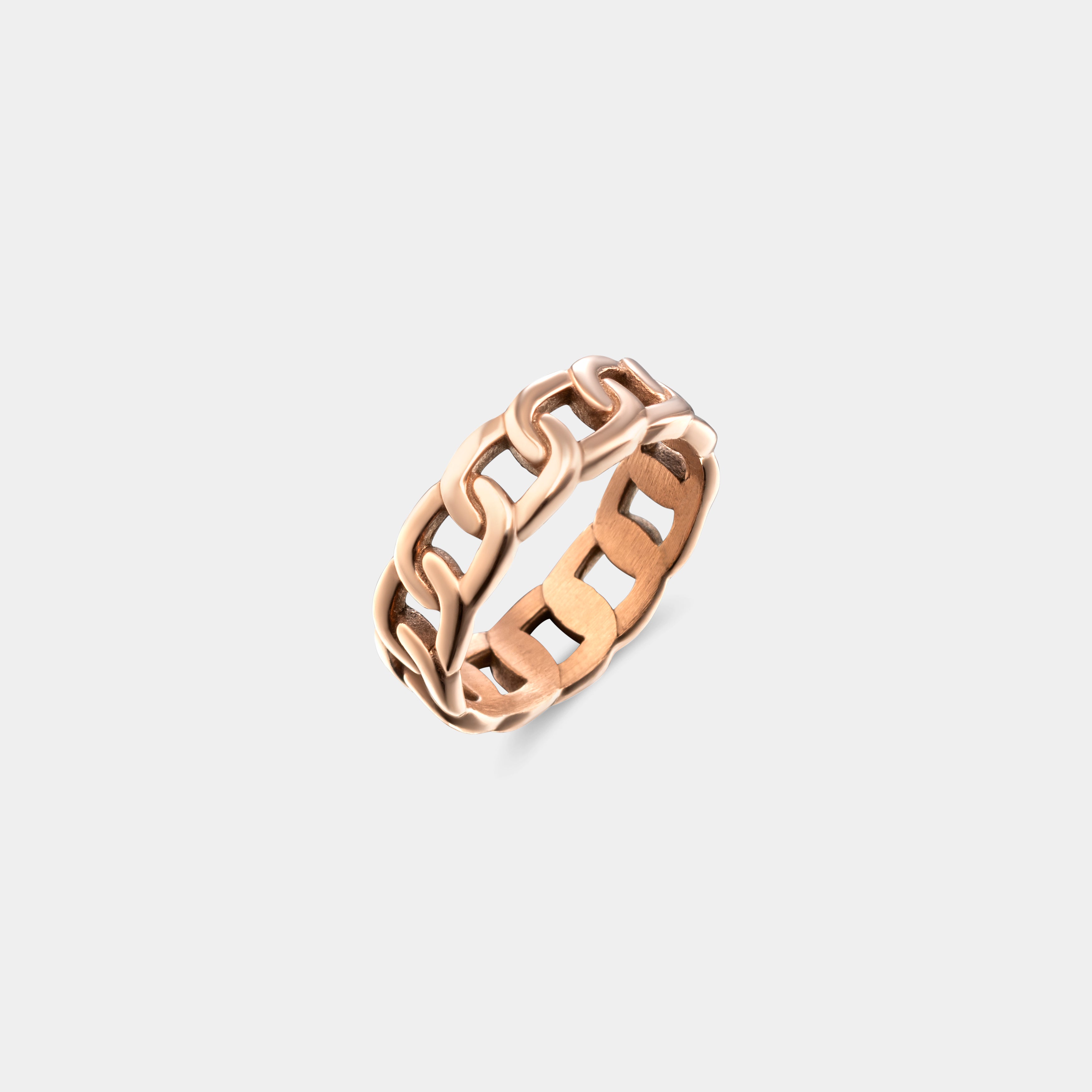 CUBAN RING - ROSE GOLD