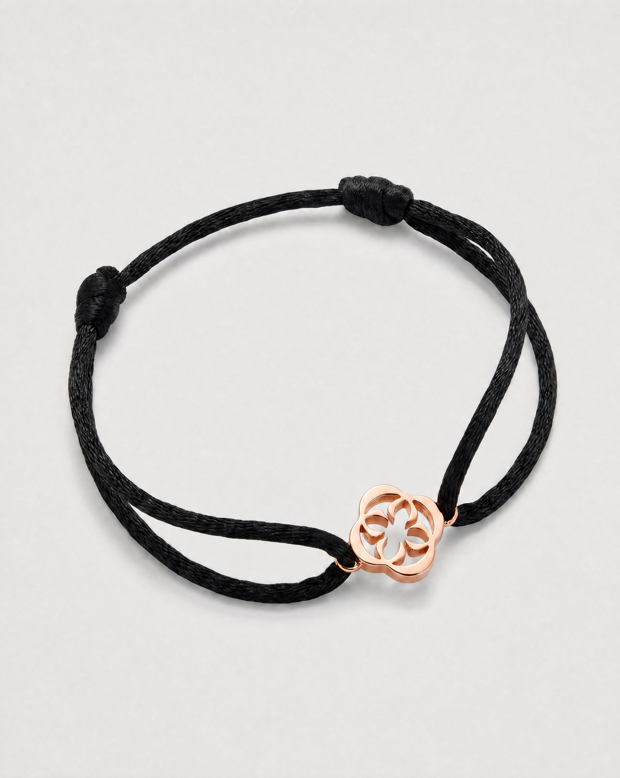 » (FREE) CHROMER CORD BRACELET | BLACK / ROSE