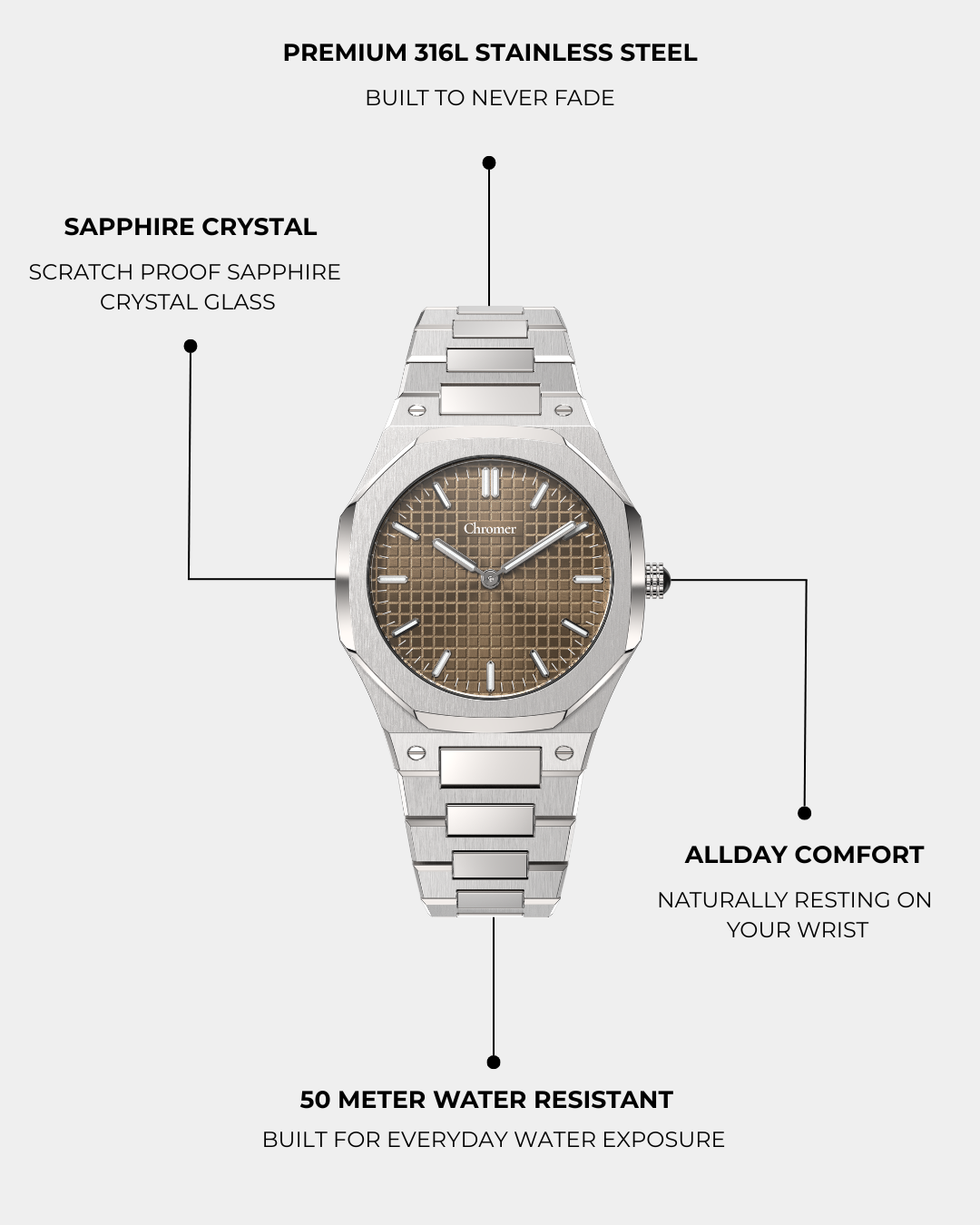 AMARI - SILVER CHOCOLATE